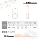 チタン製 ナット M6 P1.00 正ネジ （右回り） 【グリーン】