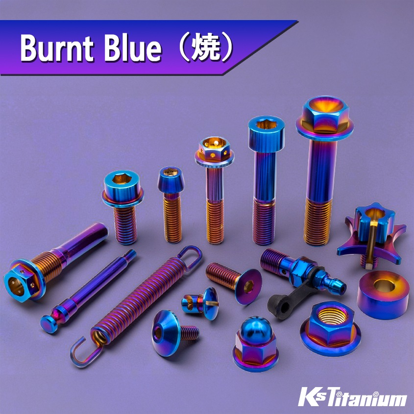 64チタン製 フランジボルト M6×12 P1.00【グリーン】