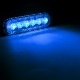 LEDストロボライト 19パターン点灯 DC12v / 24v 対応 (発光色:ブルー)