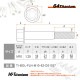 64チタン製 フランジボルト M10×62 P1.25【グリーン】