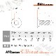 64チタン製 六角穴付き皿ボルト M6×20 P1.0 【グリーン】