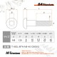 チタン製 ボタンヘッドボルト M8×40 P1.25 【ゴールド】