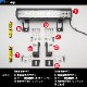 90w デッキライト 投光器 ホワイト発光 拡散配光 DC12v/24v 対応 (ブラックボディ)