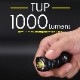 NITECORE TUP グレー 充電式 小型 LED キーライト 1000lm クリップ付き ミニライト ハンディライト