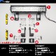 【アウトレット】 90w デッキライト 投光器 ホワイト発光 スポット配光 DC12v/24v 対応 (ブラックボディ)