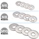 SUS316 ステンレス 幅広 大ワッシャー M6 外径18mm （4枚セット） 