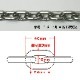 SUS316 ステンレス アンカーチェーン 8mm ショートリンク (50cm単位測り売り)