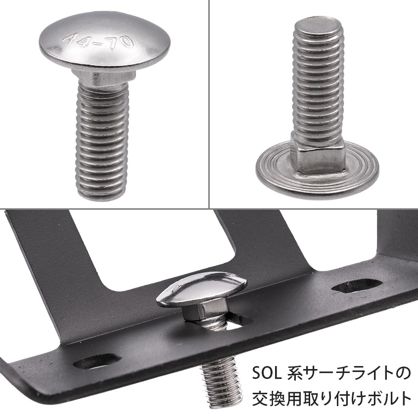 SUS316 ステンレス 角根丸頭ボルト M10×30 P1.50