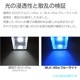 45w 集魚灯 投光器 ブルー発光 拡散配光 カーバッテリー接続キット DC12v/24v 対応 (ブラックボディ)