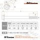 64チタン製 フランジボルト M8×105 P1.25【グリーン】
