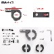 ライト取付金具 パイプ径 Φ19mm-32mm対応 パイプクランプステー