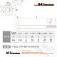 64チタン製 テーパーボルト M6×90 P1.00 【ゴールド】