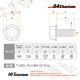 64チタン製 フランジボルト M8×20 P1.25 【グリーン】