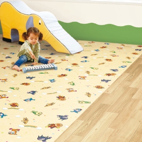 アンパンマンのクッションフロアマット 東リ CFAP1～CFAP1 クッションフロア(CF) アンパンマン クッション