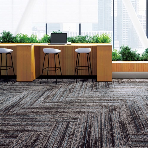 カーペットタイル サンゲツ NTH-7040 F-eco オブリークライトプランク F 5色 NTH70401～NTH70405 2023-2026 NT 700 （販売単位：ケース）