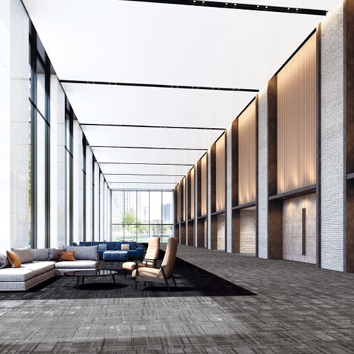 カーペットタイル サンゲツ NTH-7010 F-eco シャドウコントラスト F 4色 NTH-70101～NTH-70104 2023-2026 NT 700 （販売単位：ケース）