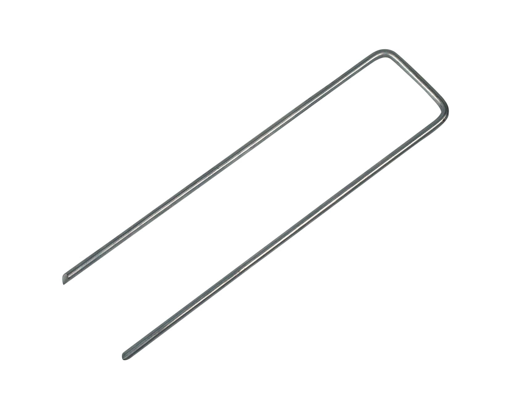 ユニオンビズ　タフネイル　高強度U字ピン 人工芝固定用 シート固定用 ふたまた釘 シルバー