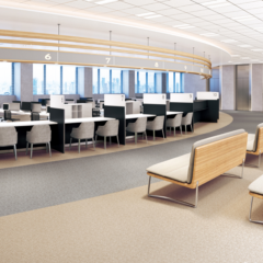 サンゲツ 複層ビニル床シート 無地 12色 PF-24251～PF-24262 S FLOOR 2025-2027 施設用 エスリューム ルーミー（購入単位：本） 1本(1巻)最大9m