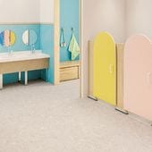 サンゲツ 複層ビニル床シート 8色 PM-24356〜PM-24363 S FLOOR 2025-2027 施設用 消臭レストリューム ミスト柄（購入単位：本） 1本(1巻)最大9m|その他長尺シート