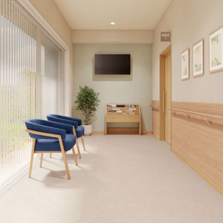 サンゲツ 発泡複層ビニル床シート 3色 NU-24383～NU-24385 S FLOOR 2025-2027 施設用 ナーシングフロア オーバーセラ（購入単位：本） 1本(1巻)最大9m