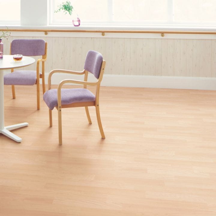 サンゲツ 発泡複層ビニル床シート 木目調 11色 KU-24398～KU-24408 S FLOOR 2025-2027 施設用 ナーシングフロアV メイプル チェリー エルム ウォルナット（購入単位：本） 1本(1巻)最大9m
