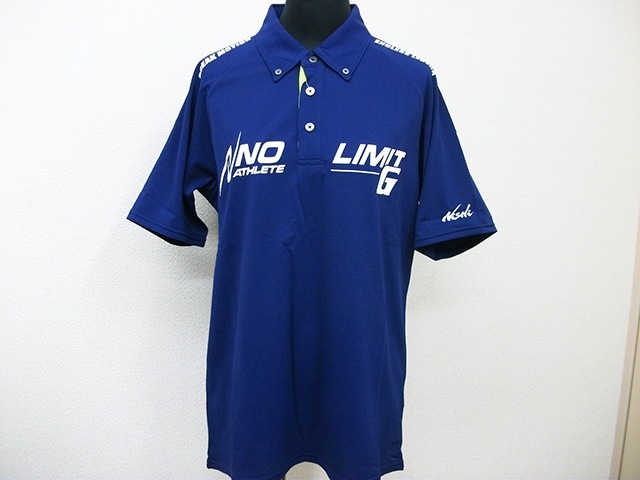 NLG63-301　陸上　ニシ　コンフォートライン　フィットポロ　ポロシャツ　ボタンダウン　G