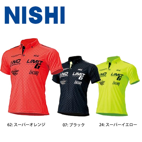 NLG63-308 ニシ　NISHI　コンフォートラインフィットポロ　NOLIMIT　ポロシャツ　陸上　T＆F