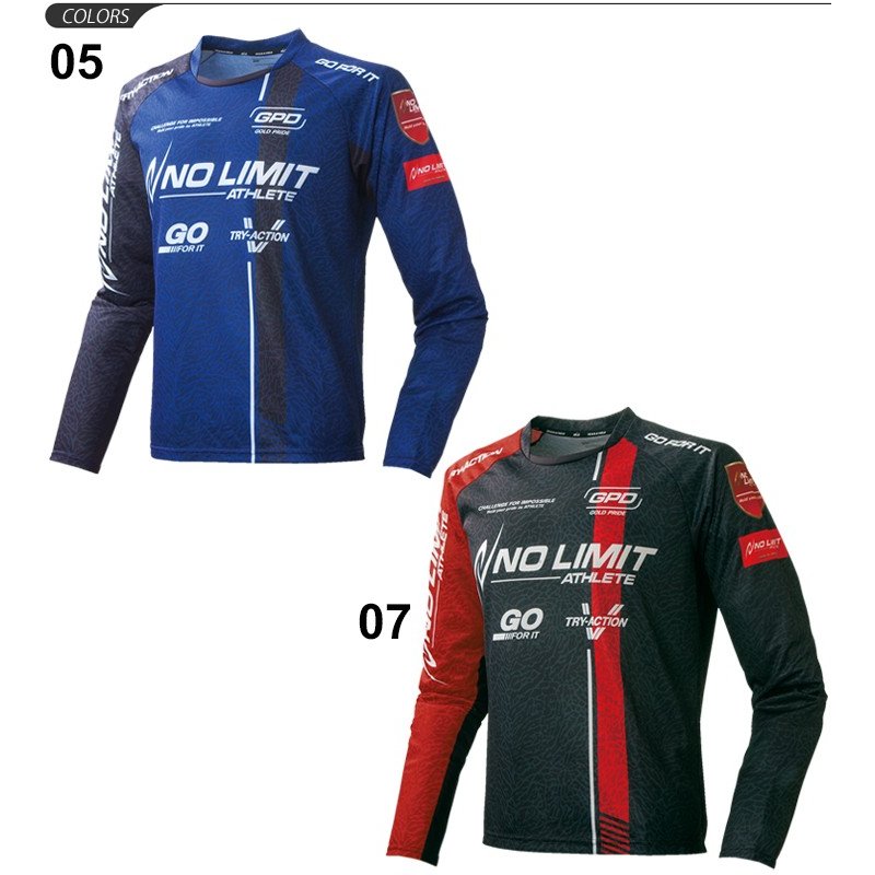 N62-106 ニシ　グラフィックライトロングスリーブシャツ　NISHI　NOLIMIT　陸上　T＆F　