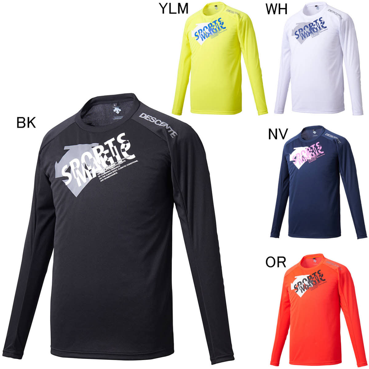 DRMQJB53 デサント　DESCENTE　長袖Tシャツ　SPORTSMAGIC　ロングスリーブシャツ　ロングTシャツ
