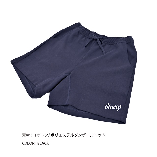 blueeq　BQAP-00018　TECH SWEAT HALF PANTS スエットハーフパンツ