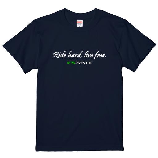K's-STYLEオリジナルTシャツ黒(Ride Hard)
