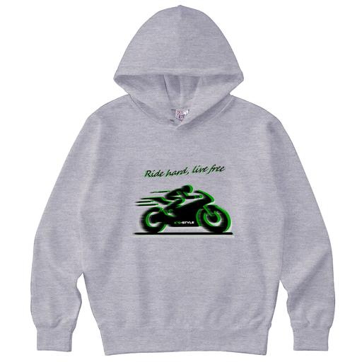 K's-STYLEオリジナルパーカー(Ride Hard Biker)