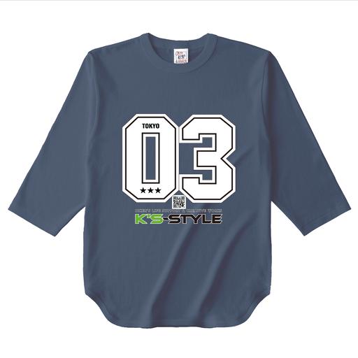 K's-STYLEオリジナル 七分袖Tシャツ(TOKYO 03)