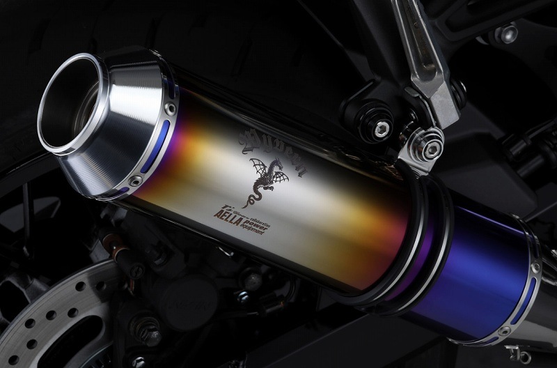 Z900RS/CAFE('18-) AELLA製 チタンフルエキマフラー グラデーション
