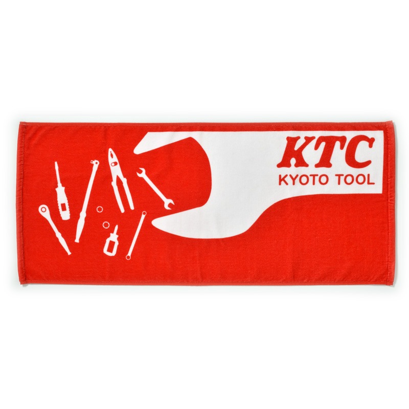 工具シルエットフェイスタオル