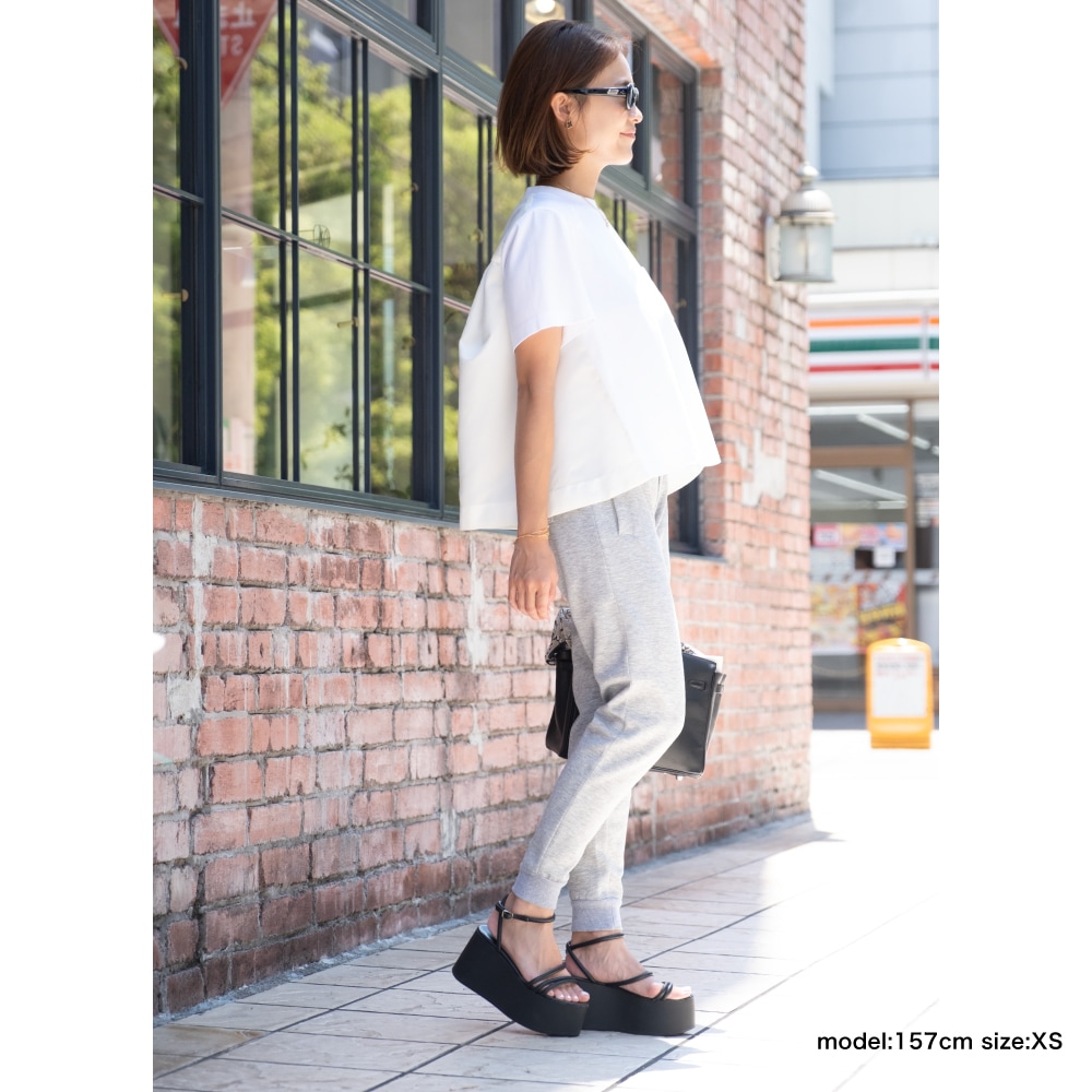 美品 LONG TRACK FOODS スウェットLサイズ セメントグレー ピグメントスエットトップ / GRACE CONTINENTAL | GRACE