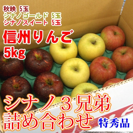 最上級シナノスイート　　大玉５kg×２箱 最上級シナノスイート 大玉5kg×2箱（シナノスイート 大玉の通販）