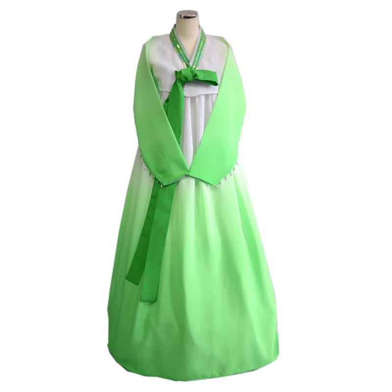 チマチョゴリ（韓国民族衣装）5001-3a（グリーン） | ファッション