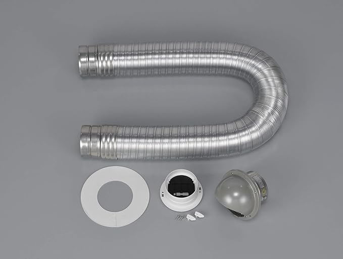 【リンナイ】衣類乾燥機オプション品　ダンパー付排湿管セット（パイプフード付属）　φ80