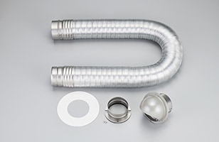 【リンナイ】衣類乾燥機オプション品　排湿管セット（パイプフード付属）　φ100