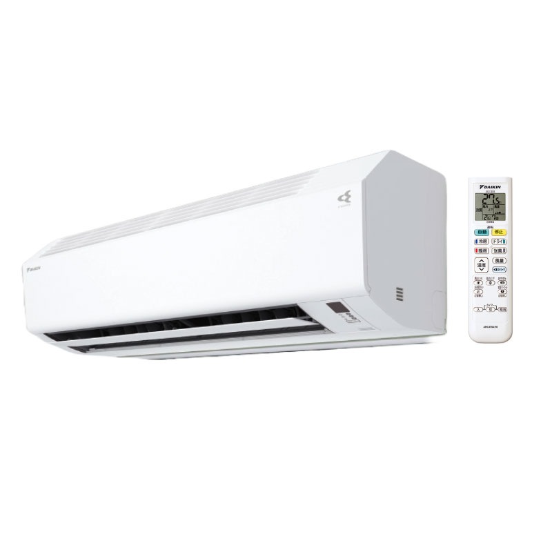 【ダイキン】壁掛ルームエアコン　2026年モデル　Eシリーズ　10畳用　冷房2.8kW　単相100V　S286ATES-W　（商品のみ／工事オプションあり）