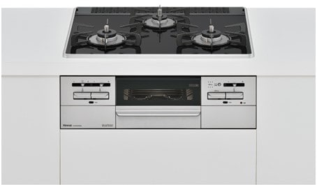 【リンナイ】ビルトインガスコンロ Mytone マイトーン フラットブラック×シルバー 幅60cm 左右強火力 ココットプレート付属 RS31W35P39DGAVW (商品のみ 工事オプションあり)