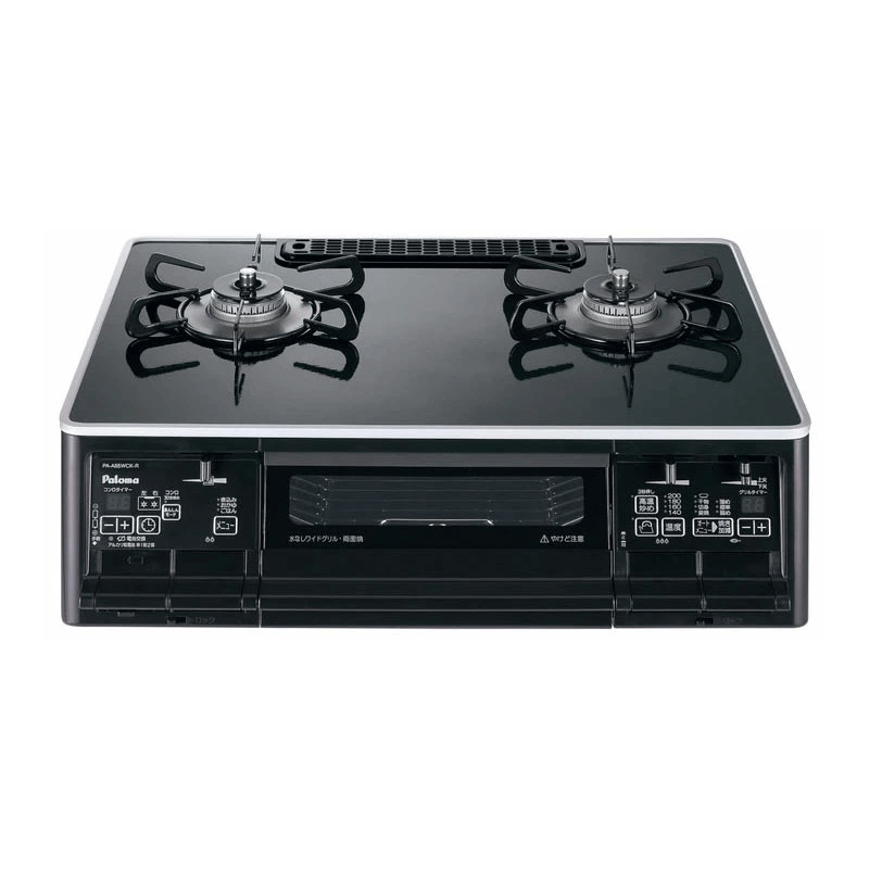 【パロマ】ガステーブルコンロ　S-series/エスシリーズ　パールブラック　グッドデザイン　[ 幅59㎝/ 強火力：左 ]　PA-A66WCK-L （商品のみ/工事オプションあり）