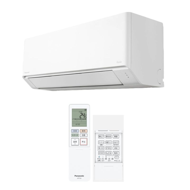 【Panasonic】壁掛ルームエアコン　Eolia(エオリア)　Jシリーズ　8畳用　冷房2.5kW　単相100V　CS-256DJ-W　（商品のみ／工事オプションあり）