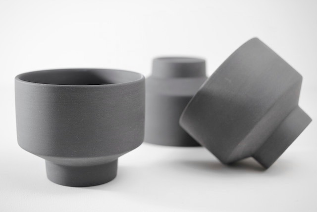 hanai チャコールグレーS Hanase - S (Dark Grey) | POT,POT & SAUCER | KUKUNOCHI