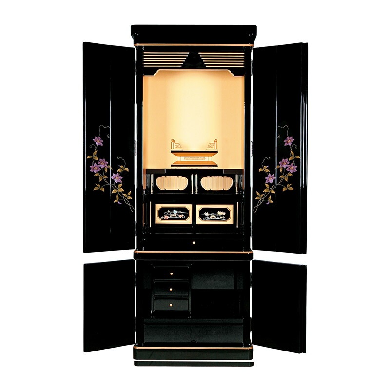 仏壇 モダン仏壇 「セラフィナ」 15×44号 （v11-157-2-2）/家具調仏壇 モダン仏壇 床置き仏壇台付き リビング 仏壇 上下セット モダン 送料無料|床置き仏壇|仏壇