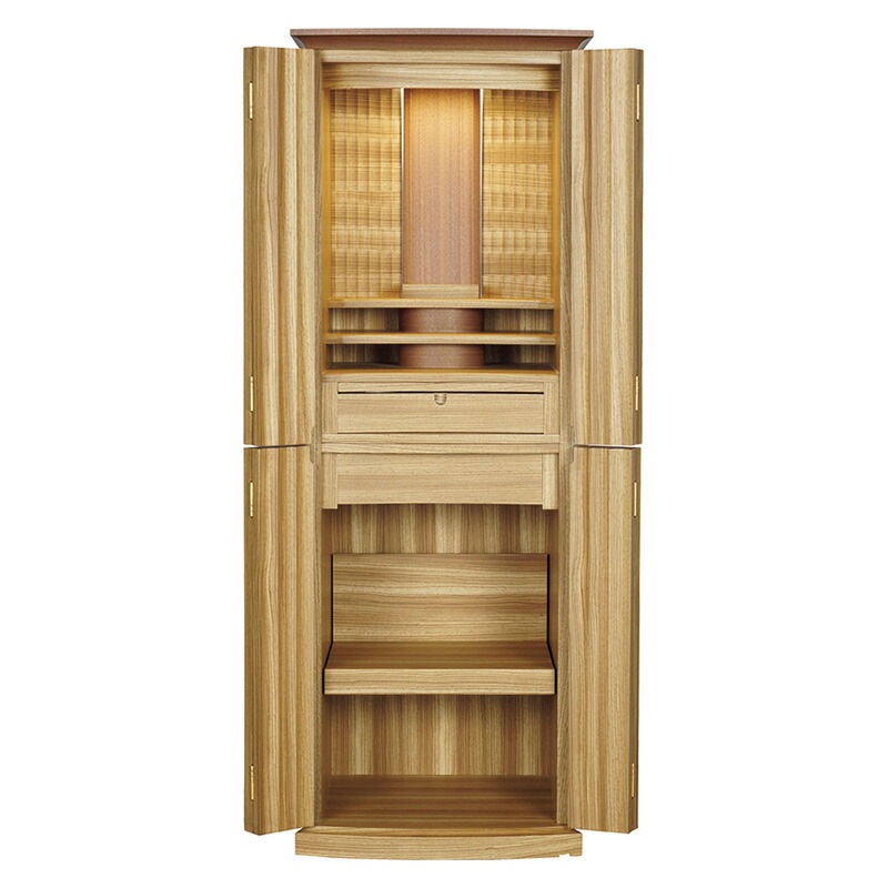 国産仏壇 モダン仏壇 「イゲナイト」 ゼブラ 16×46号 （v11-085-1-2）/家具調仏壇 モダン仏壇 床置き 仏壇台付き リビング 仏壇 上下セット モダン 送料無料|床置き仏壇|仏壇