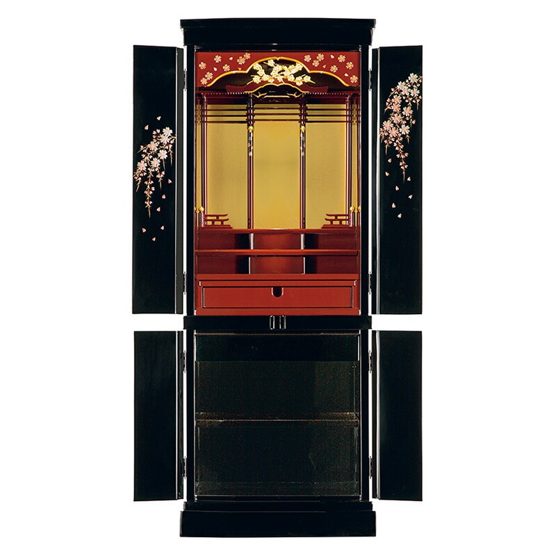 仏壇 モダン仏壇 「伊豆田」  16×46号 （v11-156-4-2）/家具調仏壇 モダン仏壇 床置き 仏壇台付き リビング 仏壇 上下セット モダン 送料無料|床置き仏壇|仏壇