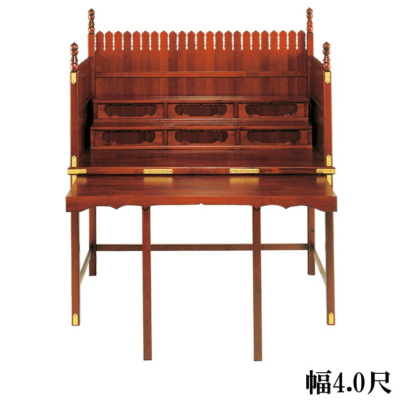 【寺院用仏具】職人こだわりの仏具  【折畳式】四十九院型 施餓鬼壇 幅4.0尺(120cm)  【サイズ・色オーダー可能】|大型仏具|寺院仏具