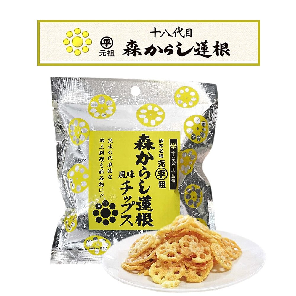 からし蓮根チップス 袋 森からし蓮根